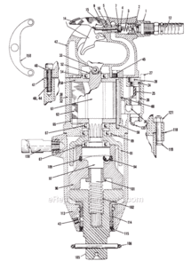 Page A Diagram and Parts List for CP0614 T020022 Chicago Pneumatic Wrench